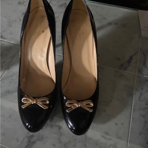 Kate Spade pumps with metal jewelry bow